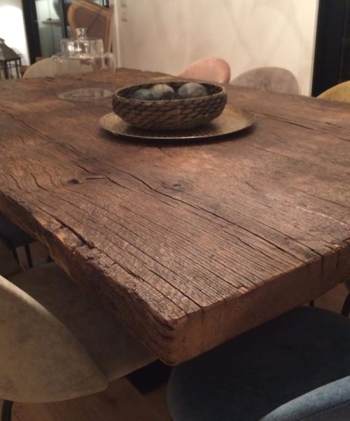 Tavolo in legno di Rovere antico