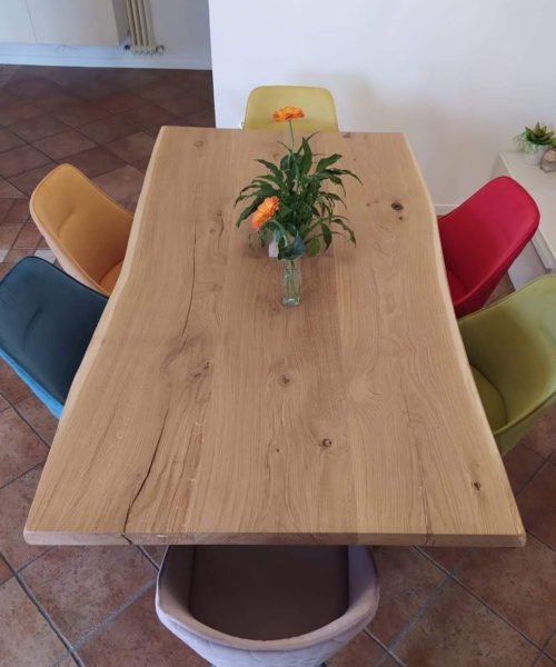 Tavolo da pranzo in legno di Rovere